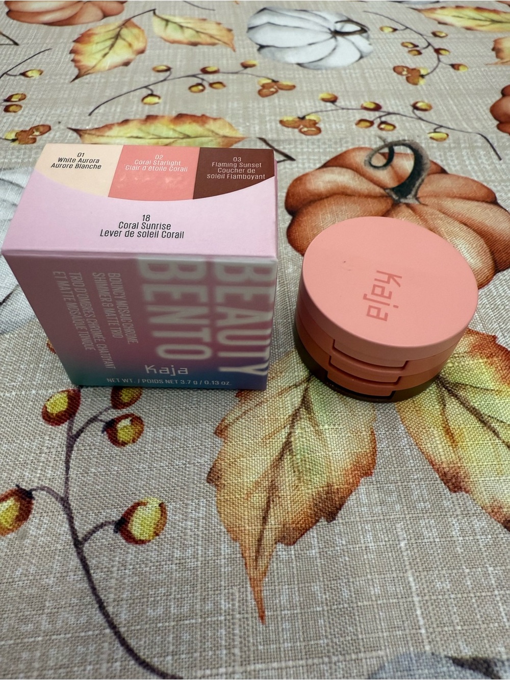 Coral sunrise kaja eyeshadow trio